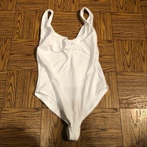 White Forever 21 Bodysuit